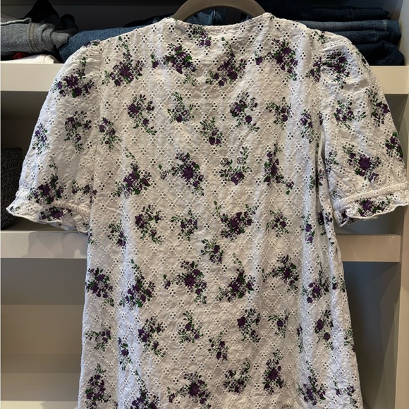 Sézane Andie Blouse in Purple Blossom, size 34 FR - Picture 3 of 5